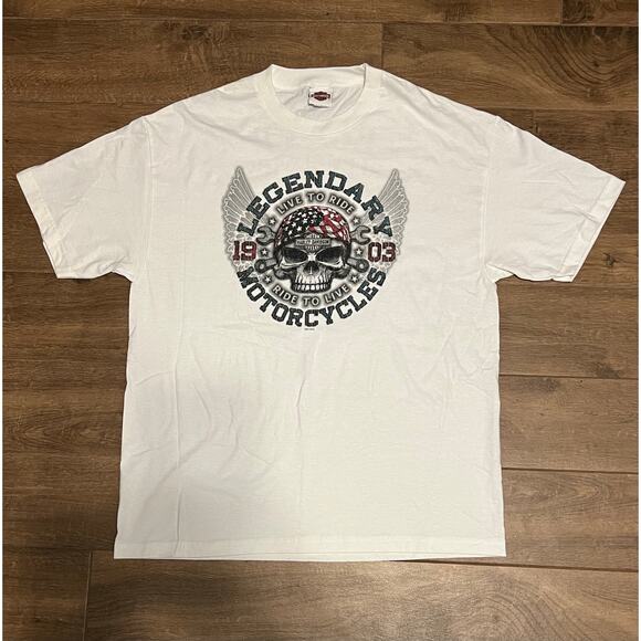 Harley Davidson Lafayette, Indiana Men’s Graphic T Shirt Size XL - Picture 1 of 4